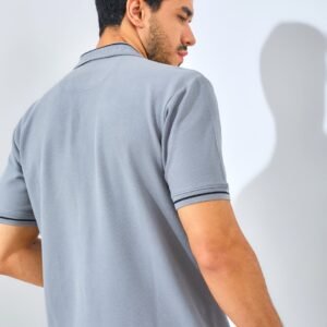 Jack Nicklaus Opera Polo Shirt Pria Regular Fit Monument Grey