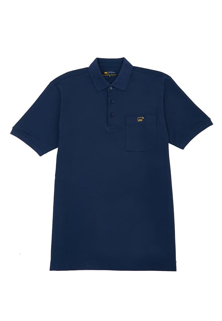 Jack Nicklaus Gallant Polo Shirt Pria Regular Fit Navy - Image 7