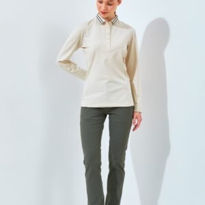 Jack Nicklaus Ferine Ladies Premium Solid Polo Ice Stone