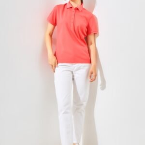 Jack Nicklaus Enna Premium Solid Polo Sporting Coral