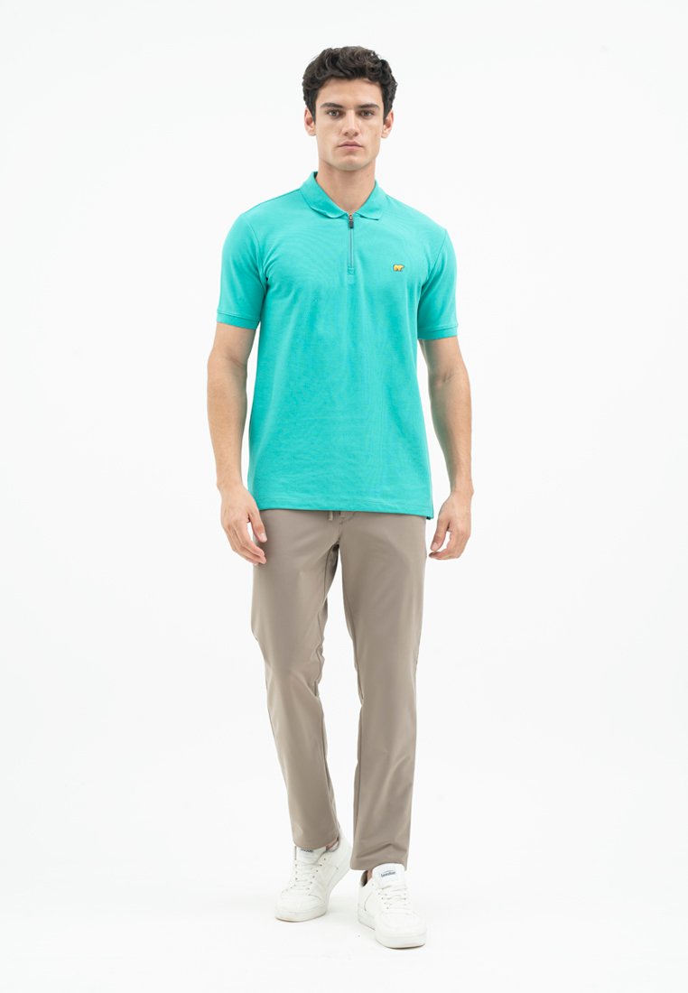 Jack Nicklaus Torrez Polo Shirt Pria Regular Fit Peackok Green - Image 3