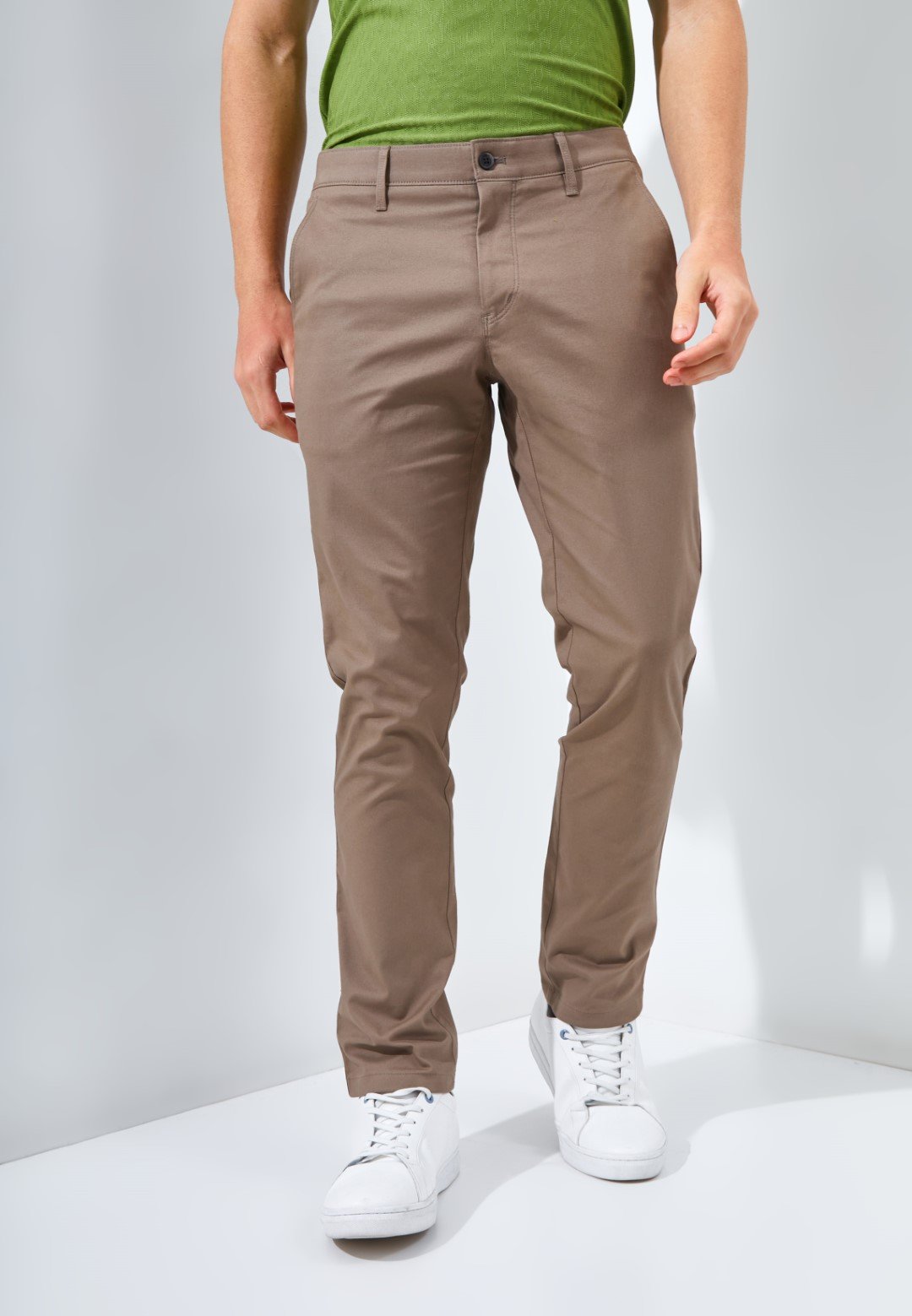 Jack Nicklaus Fox Celana Panjang Pria Slim Fit Khaki
