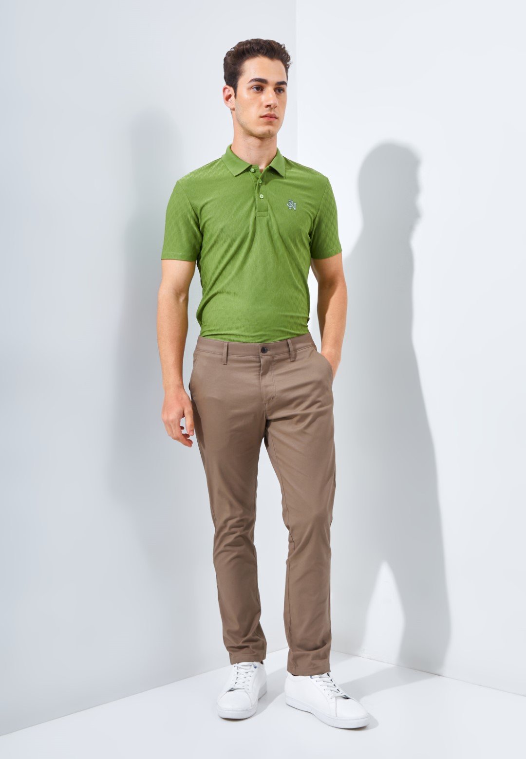 Jack Nicklaus Fox Celana Panjang Pria Slim Fit Khaki - Image 6