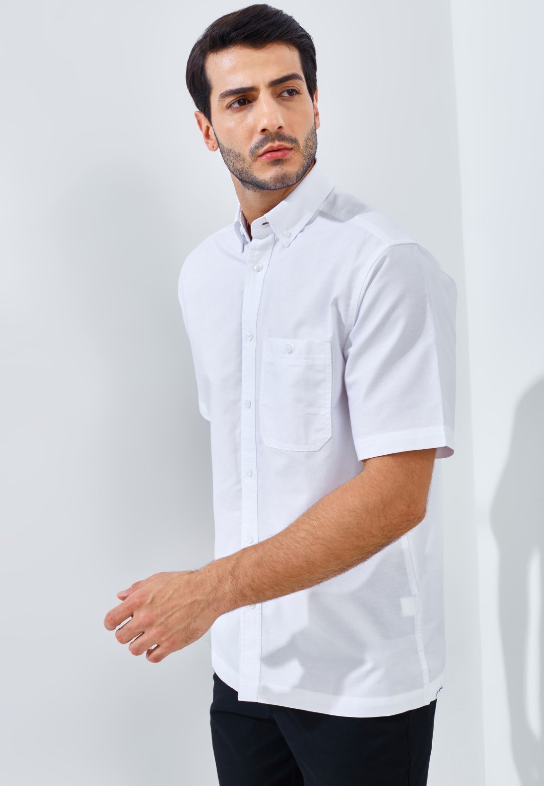 Jack Nicklaus Frederick Kemeja Pria Lengan Pendek Regular Fit White - Image 2