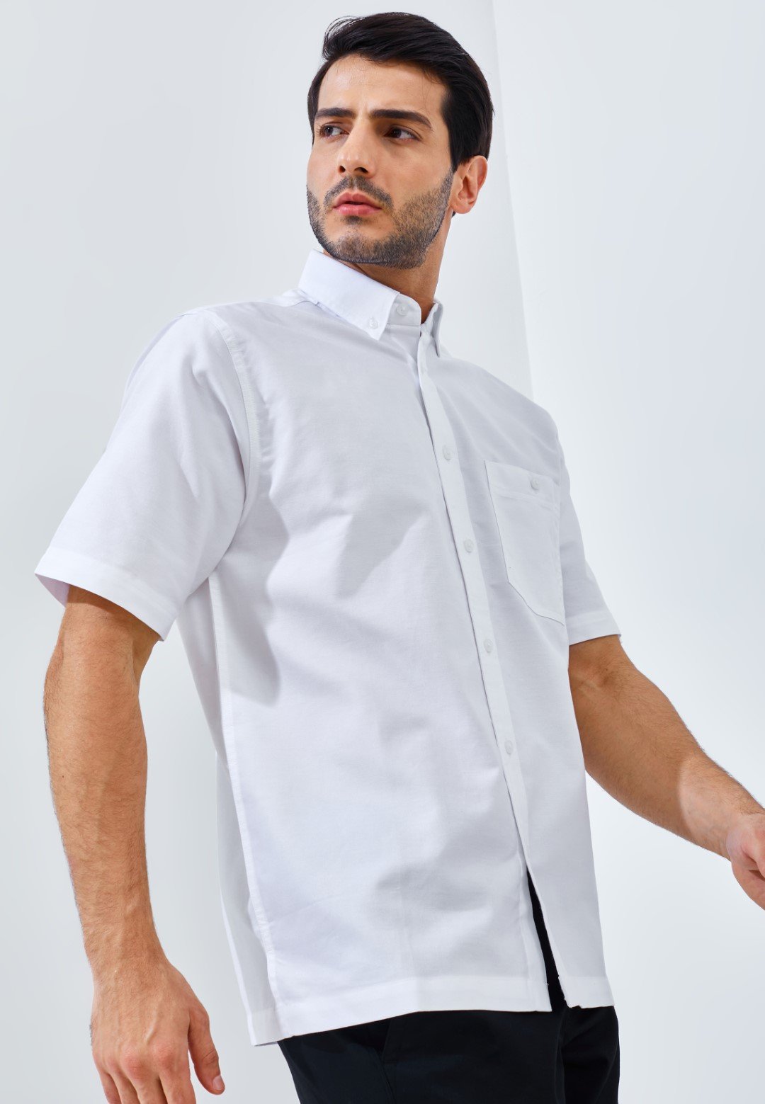 Jack Nicklaus Frederick Kemeja Pria Lengan Pendek Regular Fit White - Image 3