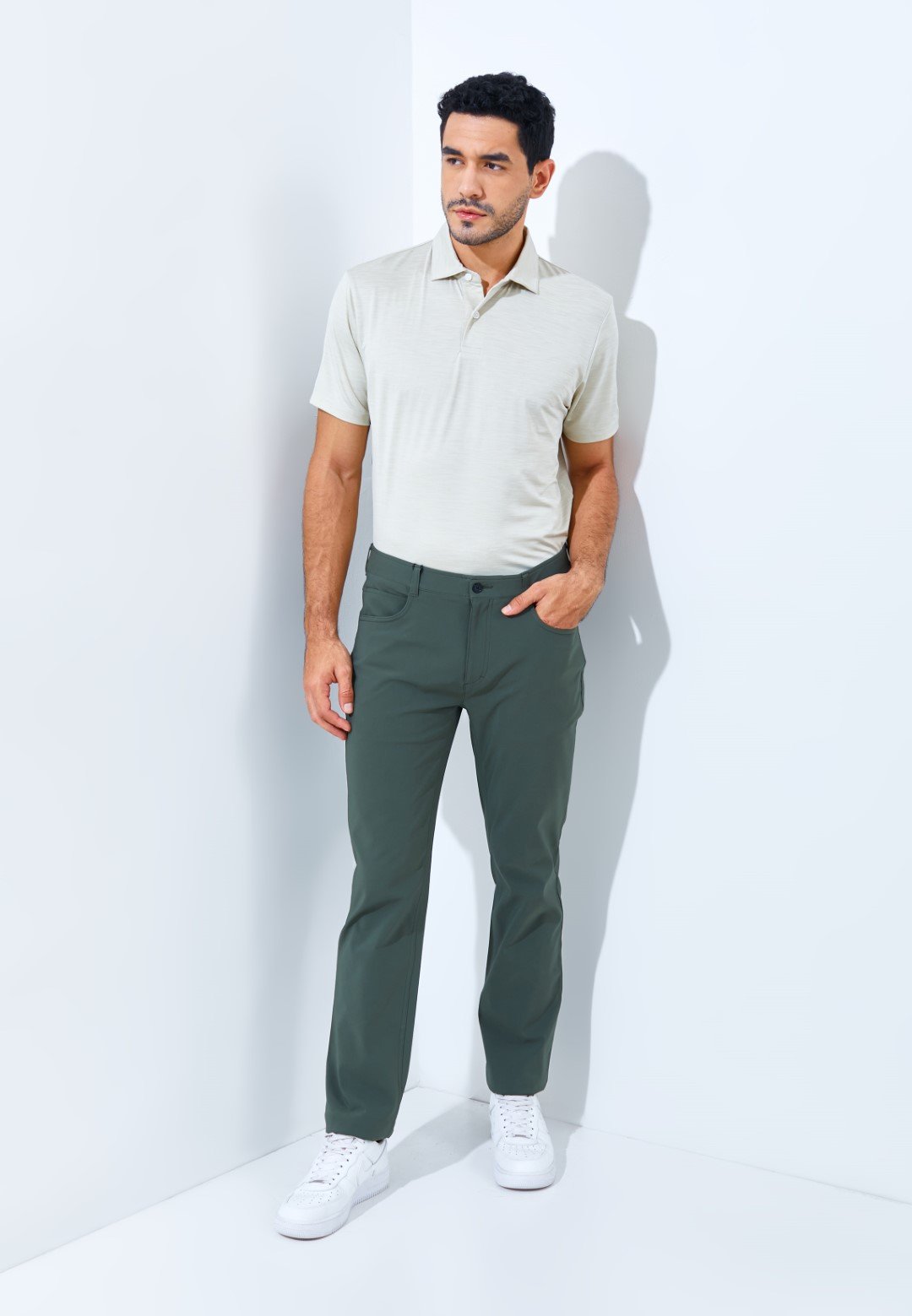 Jack Nicklaus Fullerton Premium Pants Regular Fit Virtual Olive - Image 6