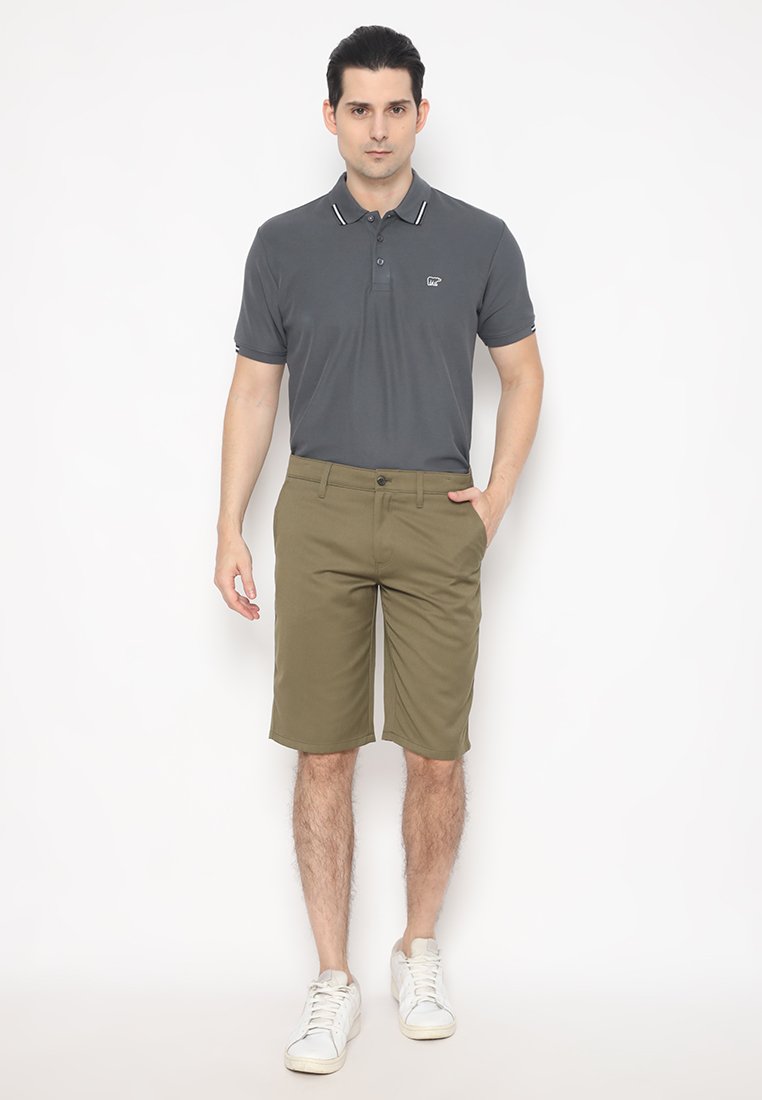Jack Nicklaus Gianis Celana Pendek Pria Regular Fit Army Green - Image 4