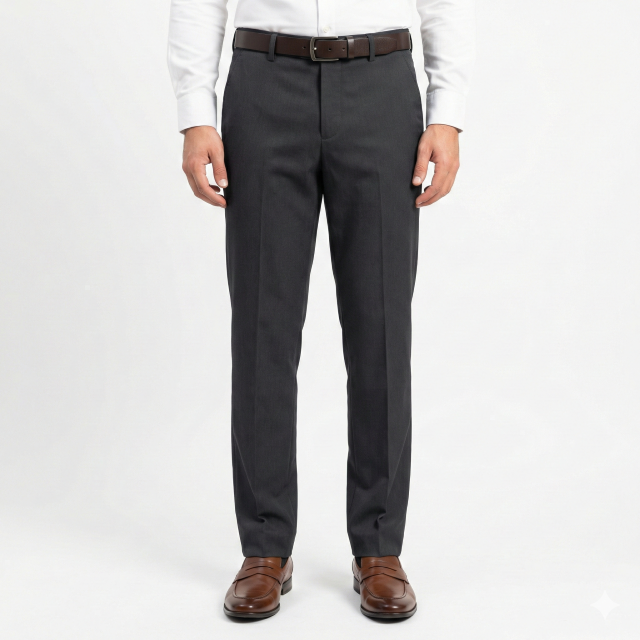 Gianni Visentin Celana Panjang Pria Formal Stretch Regular Fit Black - 2135