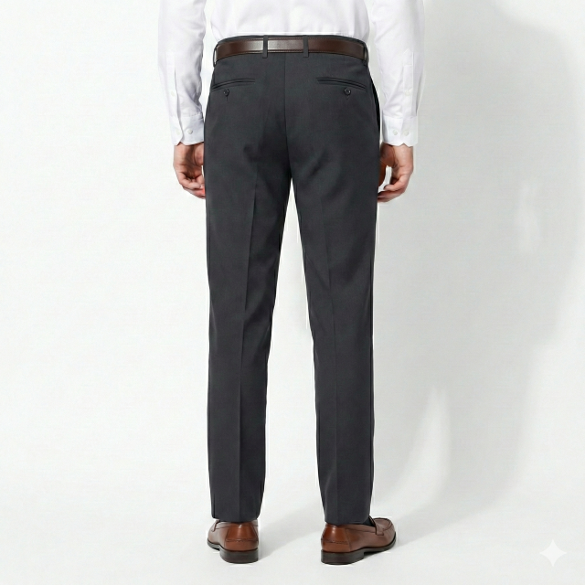Gianni Visentin Celana Panjang Pria Formal Stretch Regular Fit Black - 2135 - Image 2