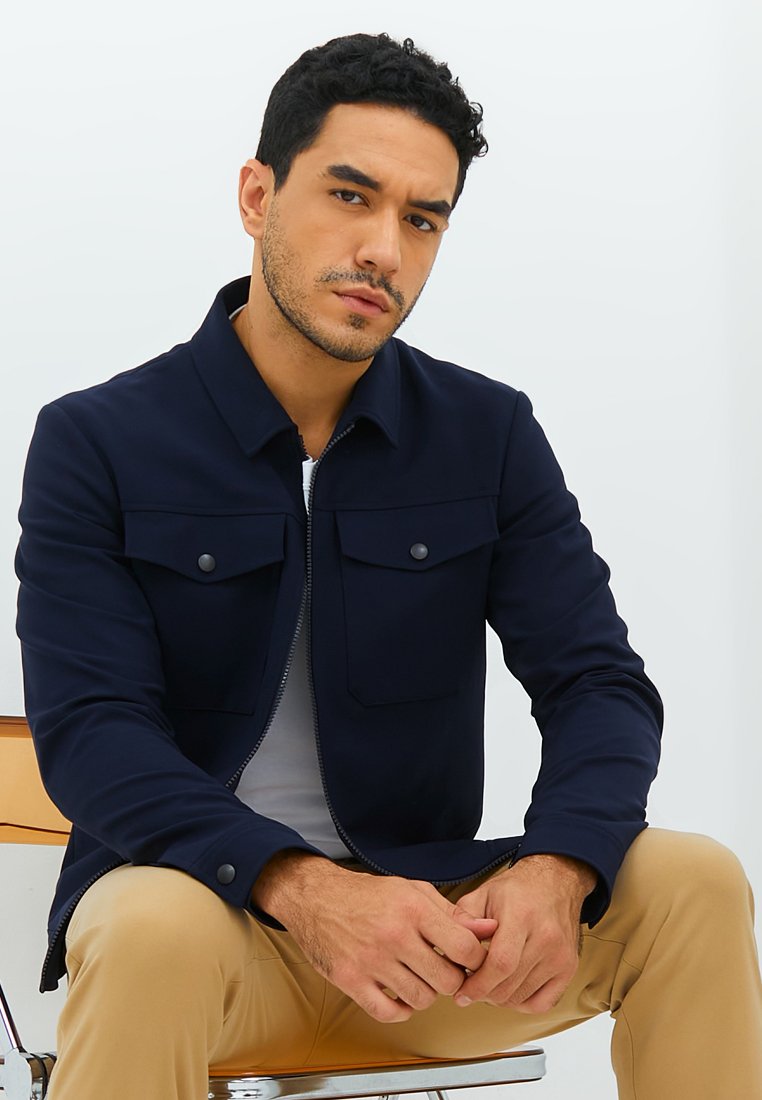 Jobb Giose Jacket Pria Slim Fit Navy - Image 6