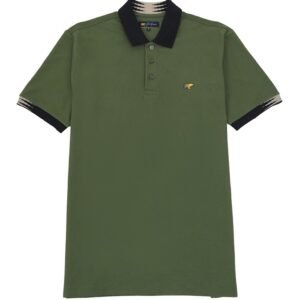 Jack Nicklaus Grande Polo Shirt Pria Regular Fit Olive