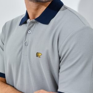 Jack Nicklaus Grande Polo Shirt Pria Regular Fit Light Grey