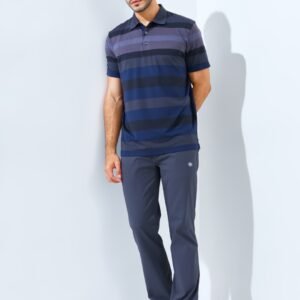 Jack Nicklaus Hewlett Premium Bold Stripe Polo Slate Street