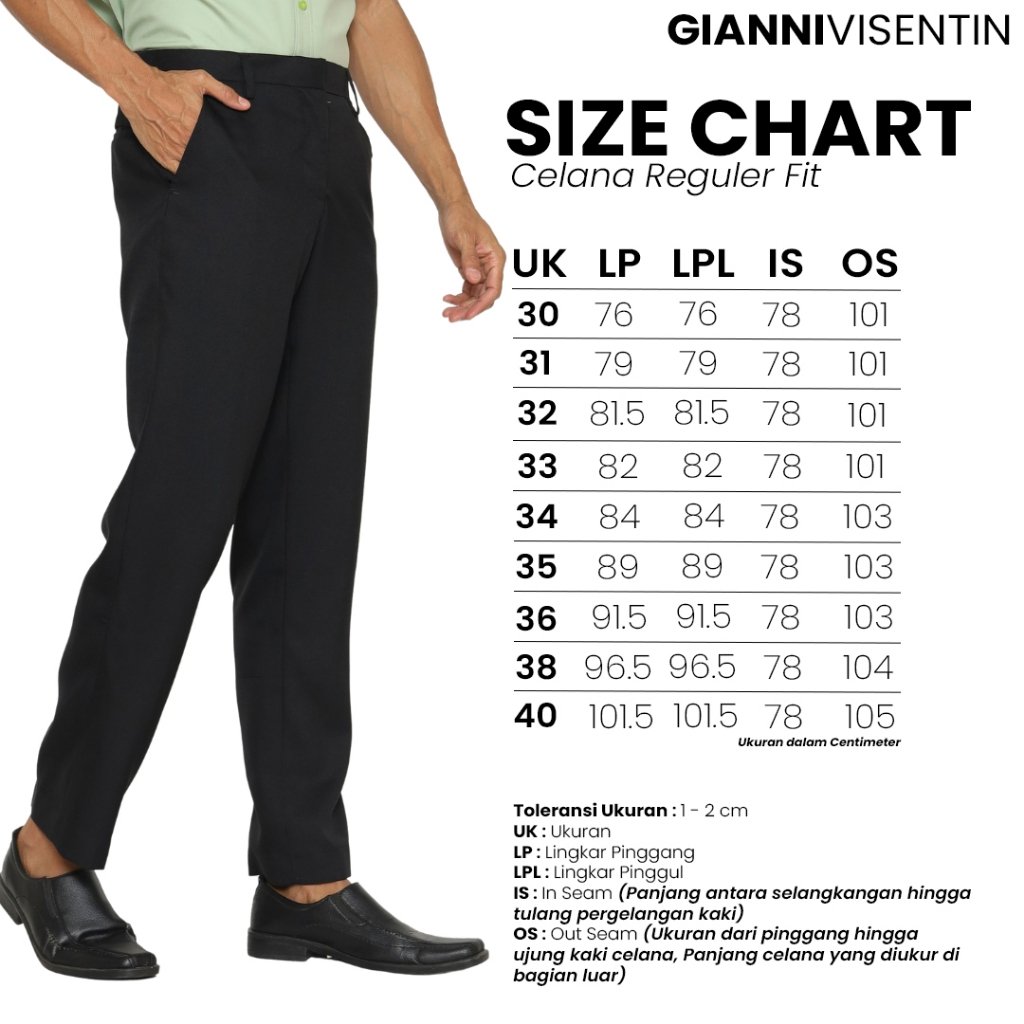 Gianni Visentin - Celana Bahan Formal Stretch Regular Pria - 2142 - Image 5