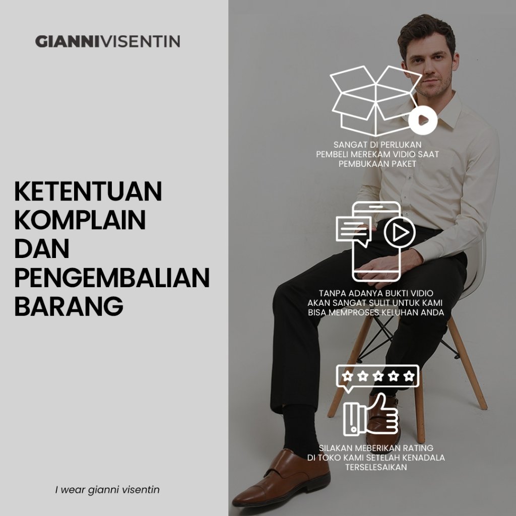 Gianni Visentin - Celana Bahan Formal Stretch Regular Pria - 2142 - Image 6