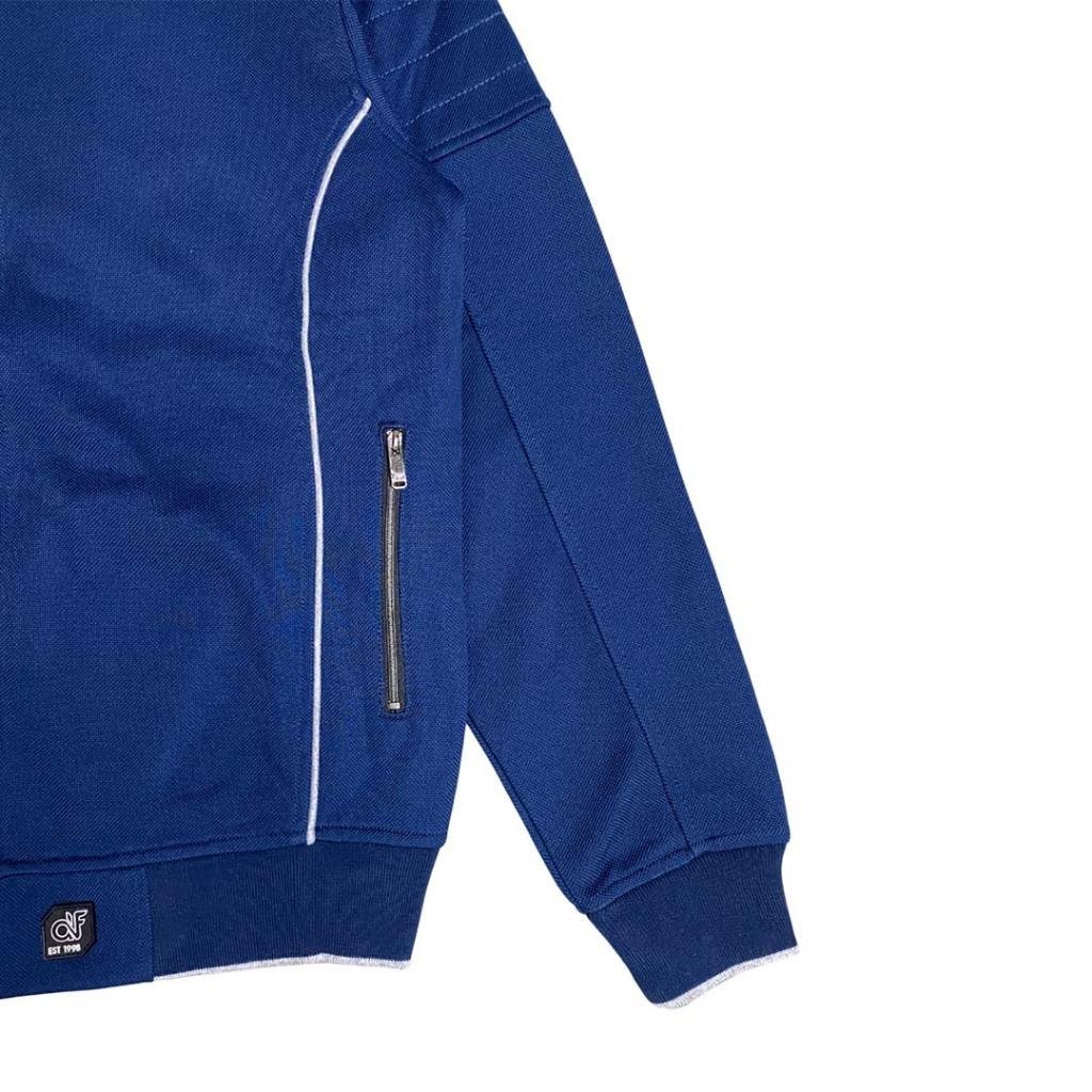 d&f CVC Jaket Biker Pria - Navy list abu muda - Image 3