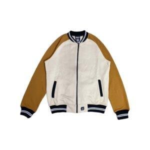 d&f CVC  Jaket Bomber Pria - Cream