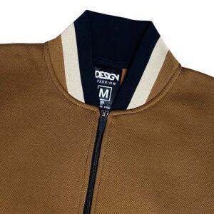 d&f Jaket Bomber Pria - coklat cream