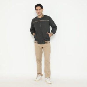 d&f Jaket Bomber cut & sewn Pria - Khaki