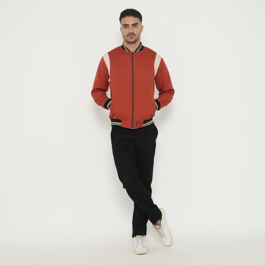 d&f Jaket Bomber pria peping ARM - Teracota cream - Image 5