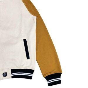 d&f CVC  Jaket Bomber Pria - Cream