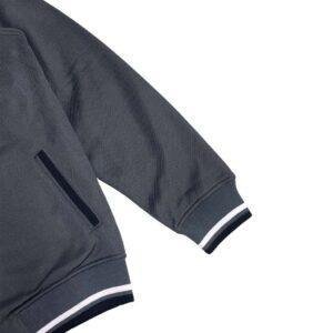 d&f Jaket pria bomber raglan - abu-abu