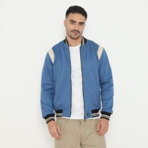 d&f Jaket Bomber pria peping ARM - Dark blue cream