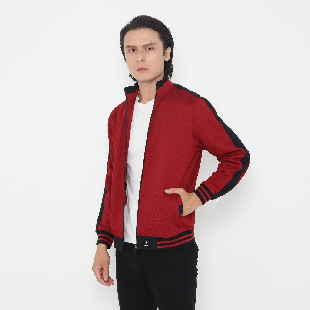 d&f Jaket Biker pria - Merah - Image 2