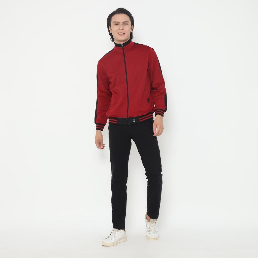 d&f Jaket Biker pria - Merah - Image 5