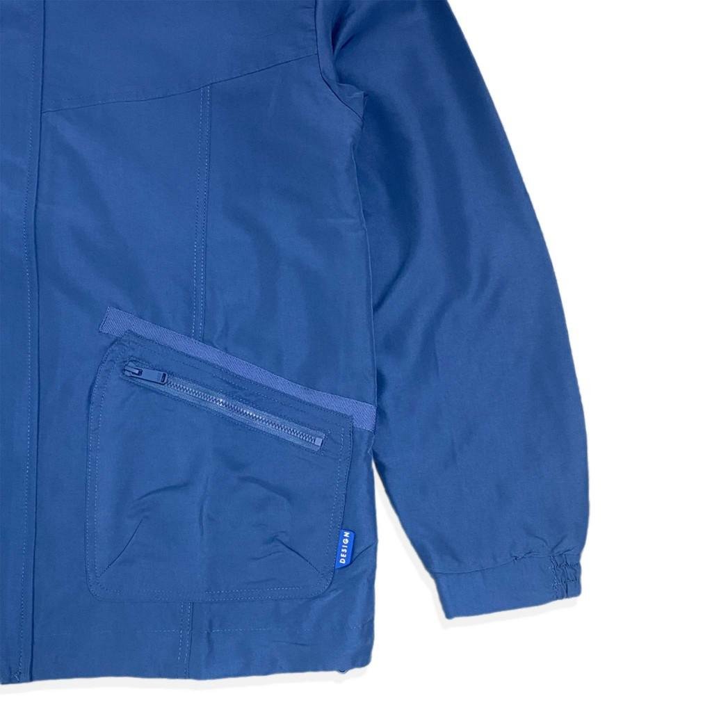 d&f Jaket pria parachute anorak -Blue - Image 4