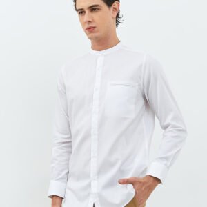 Jobb Ilman Koko Pria Lengan Panjang Slim Fit Putih