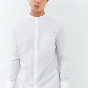 Jobb Ilman Koko Pria Lengan Panjang Slim Fit Putih