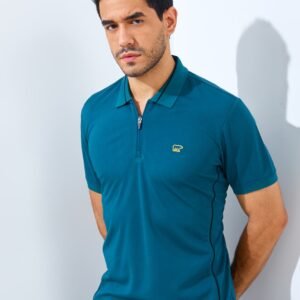 Jack Nicklaus Ion Polo Shirt Pria Slim Fit Atlantic Deep