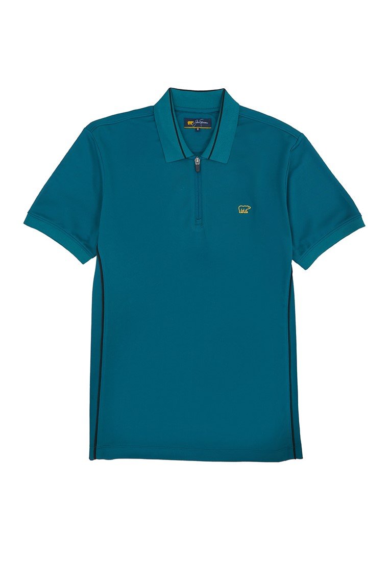 Jack Nicklaus Ion Polo Shirt Pria Slim Fit Atlantic Deep - Image 6