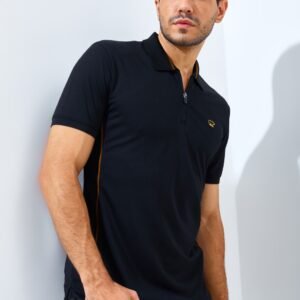 Jack Nicklaus Ion Polo Shirt Pria Slim Fit Black
