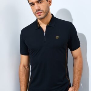 Jack Nicklaus Ion Polo Shirt Pria Slim Fit Black