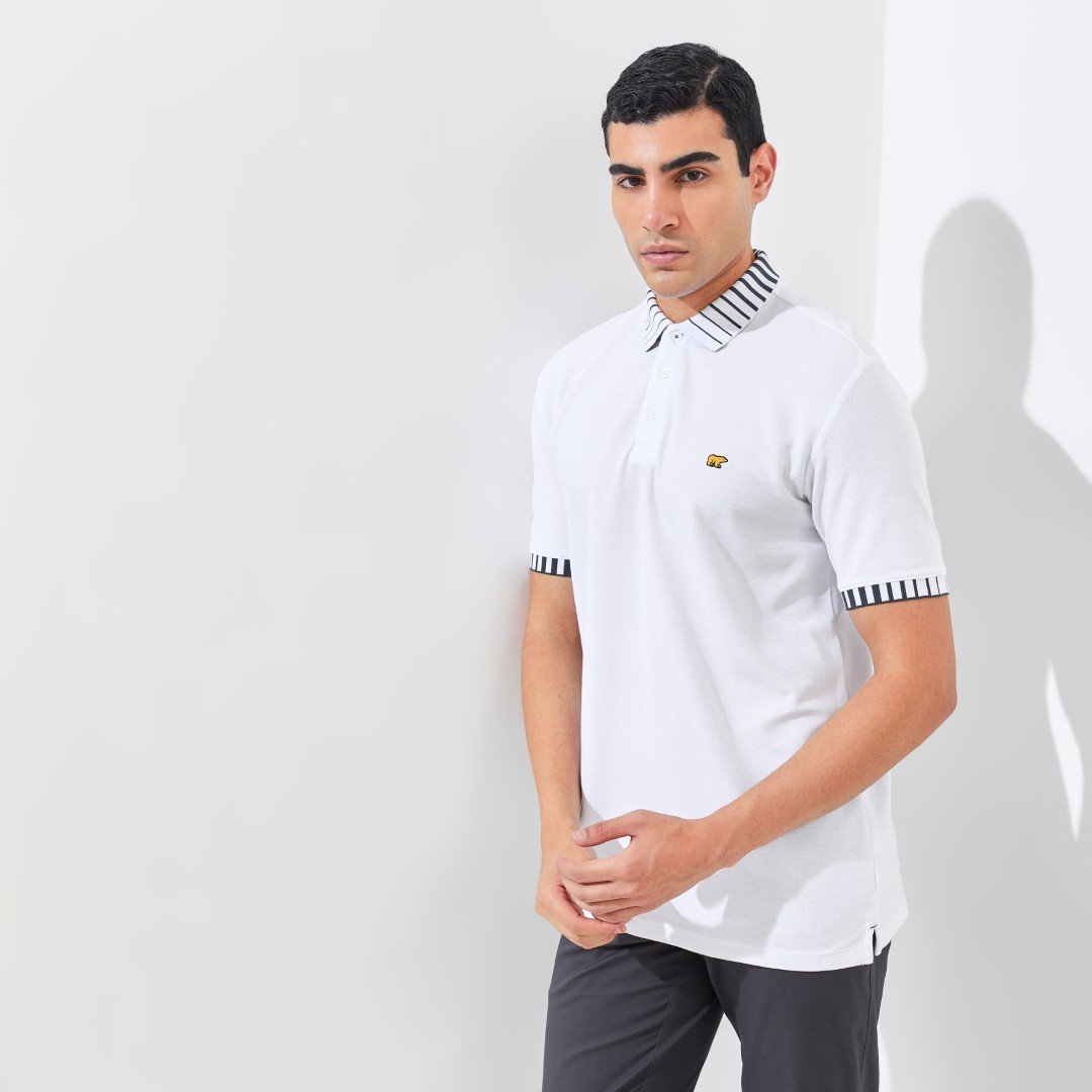 Jack Ben Polo Shirt Pria Regular Fit White