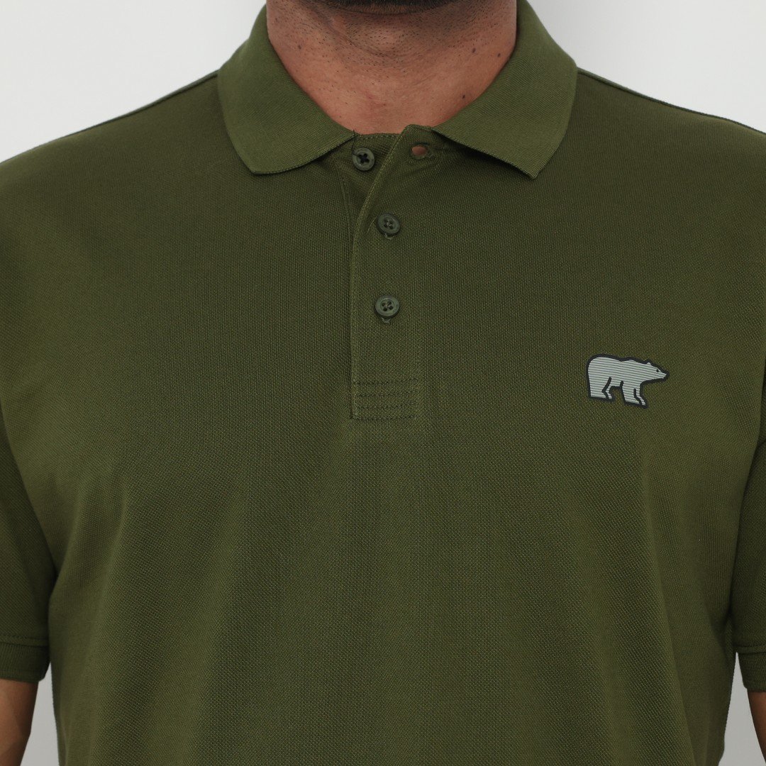 Jack Luken Polo Shirt Pria Regular Fit Dark Green - Image 4
