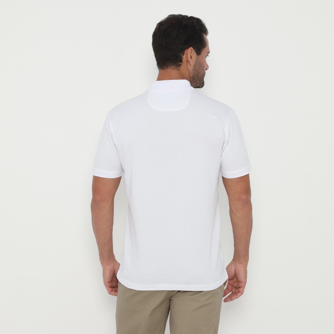 Jack Luken Polo Shirt Pria Regular Fit White - Image 3