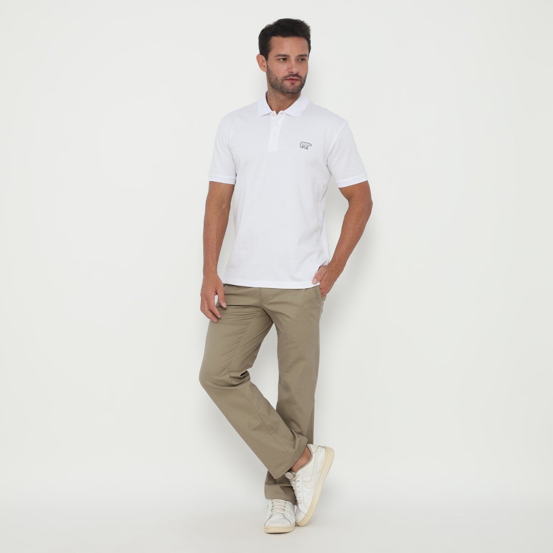 Jack Luken Polo Shirt Pria Regular Fit White - Image 5