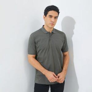 Jack Nicklaus Apache Polo Shirt Pria Regular Fit Dark Grey