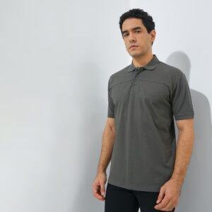Jack Nicklaus Apache Polo Shirt Pria Regular Fit Dark Grey