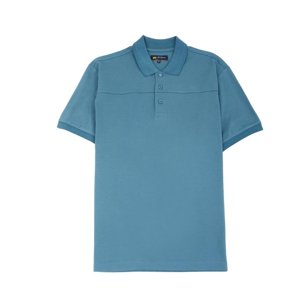 Jack Nicklaus Apache Polo Shirt Pria Regular Fit Turquoise - Image 7
