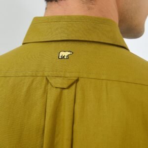 Jack Nicklaus Baron Kemeja Pria Lengan Panjang Slim Fit Olive