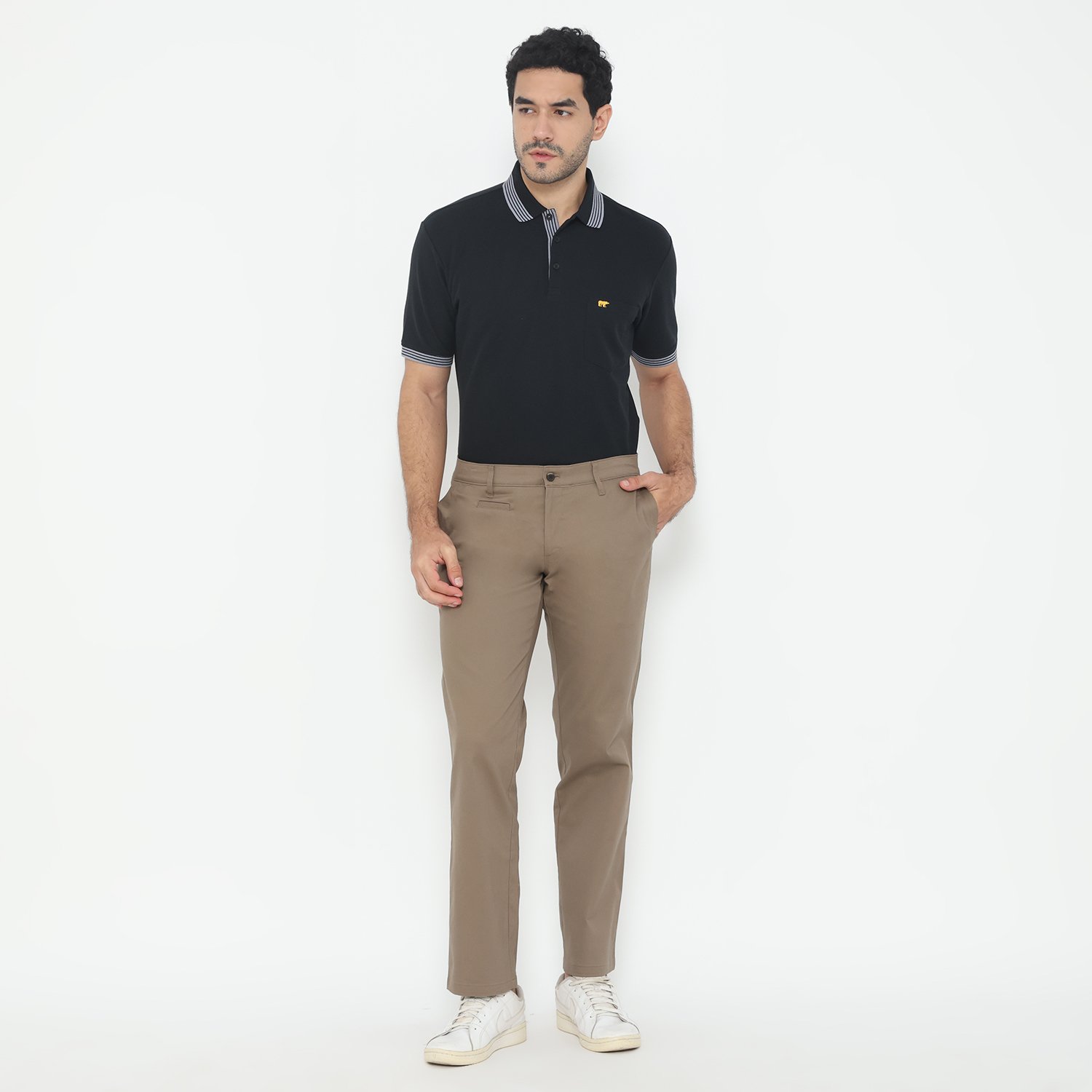 Jack Nicklaus Clayton Celana Panjang Pria Regular Fit Mocha - Image 2