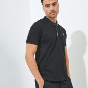 Jack Nicklaus Clive Polo Shirt Pria Slim Fit Hitam