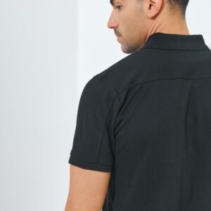 Jack Nicklaus Clive Polo Shirt Pria Slim Fit Hitam