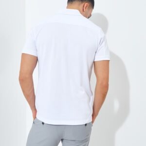 Jack Nicklaus Clive Polo Shirt Pria Slim Fit Putih