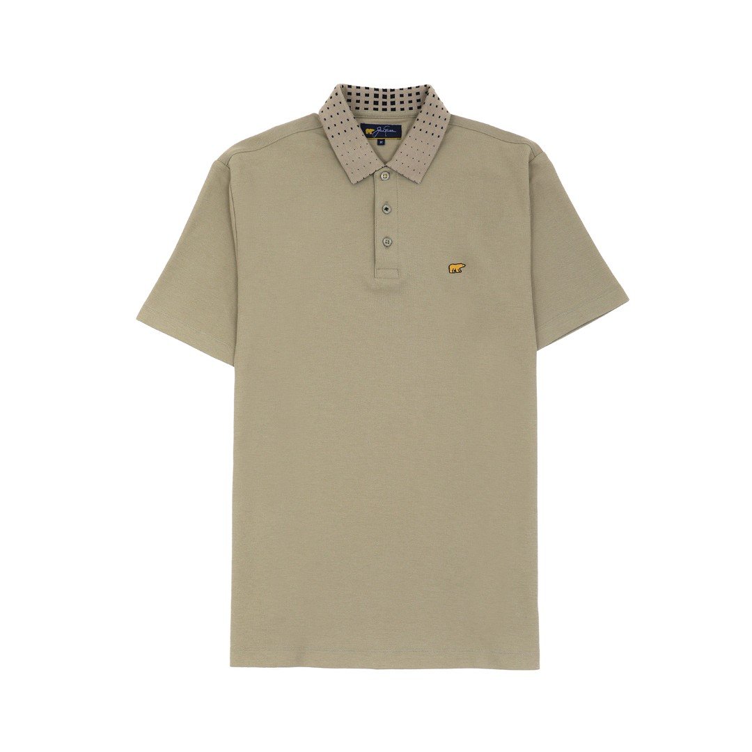 Jack Nicklaus Edgar Polo Shirt Pria Regular Fit Sponge Khaki - Image 7