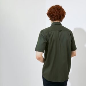 Jack Nicklaus Elwood Kemeja Pria Lengan Pendek Slim Fit Army Green